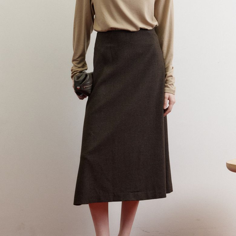 EIRA SKIRT DARK BROWN