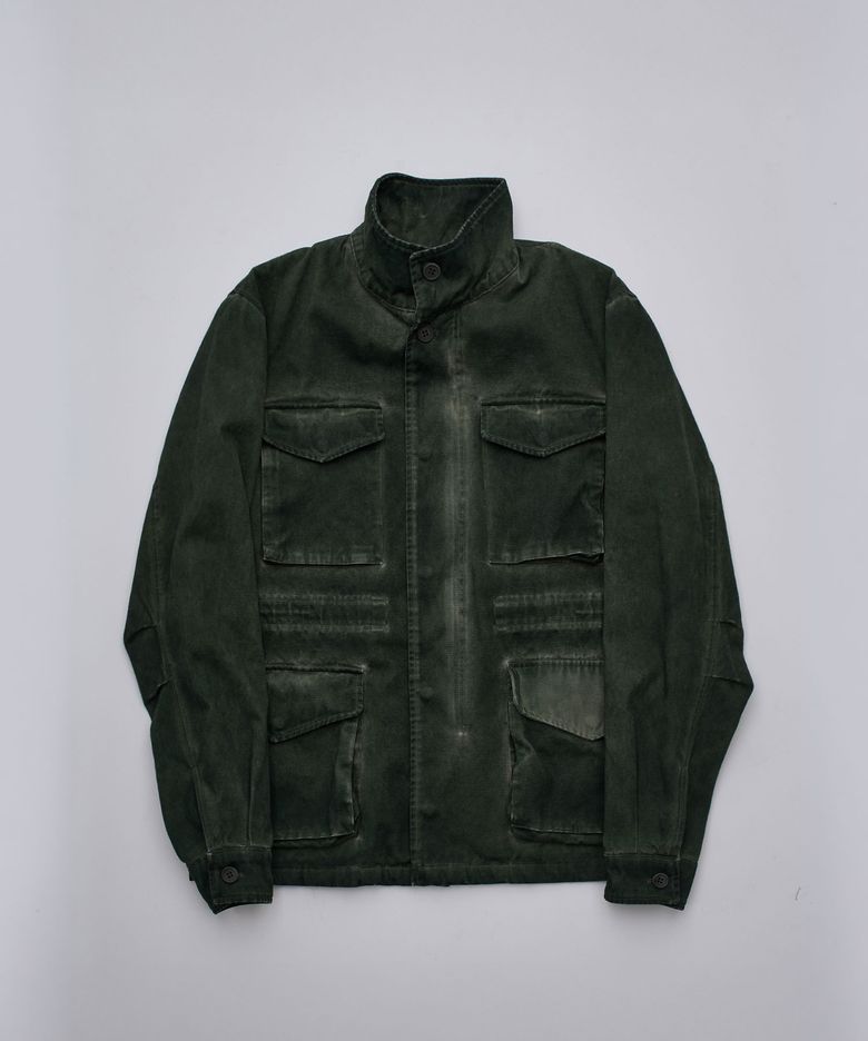 OVERDYED FIELD JACKET WASHED GREEN