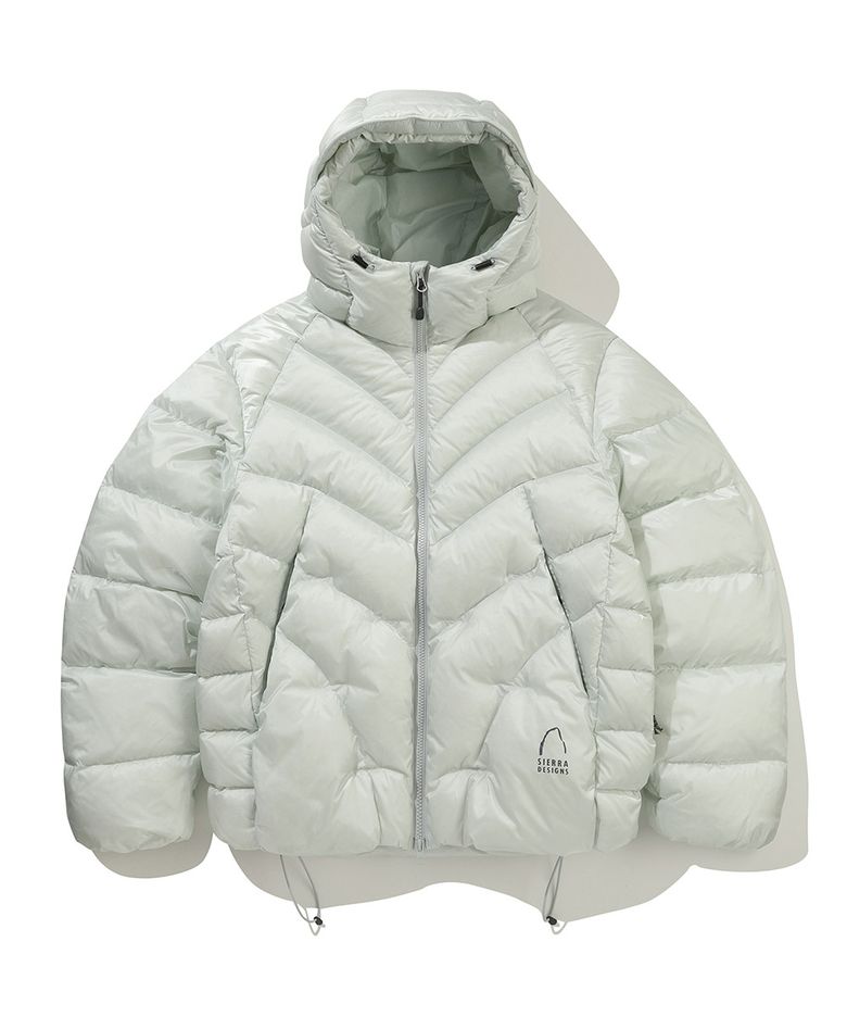 칼 구스다운 후드자켓 LIGHT GREY