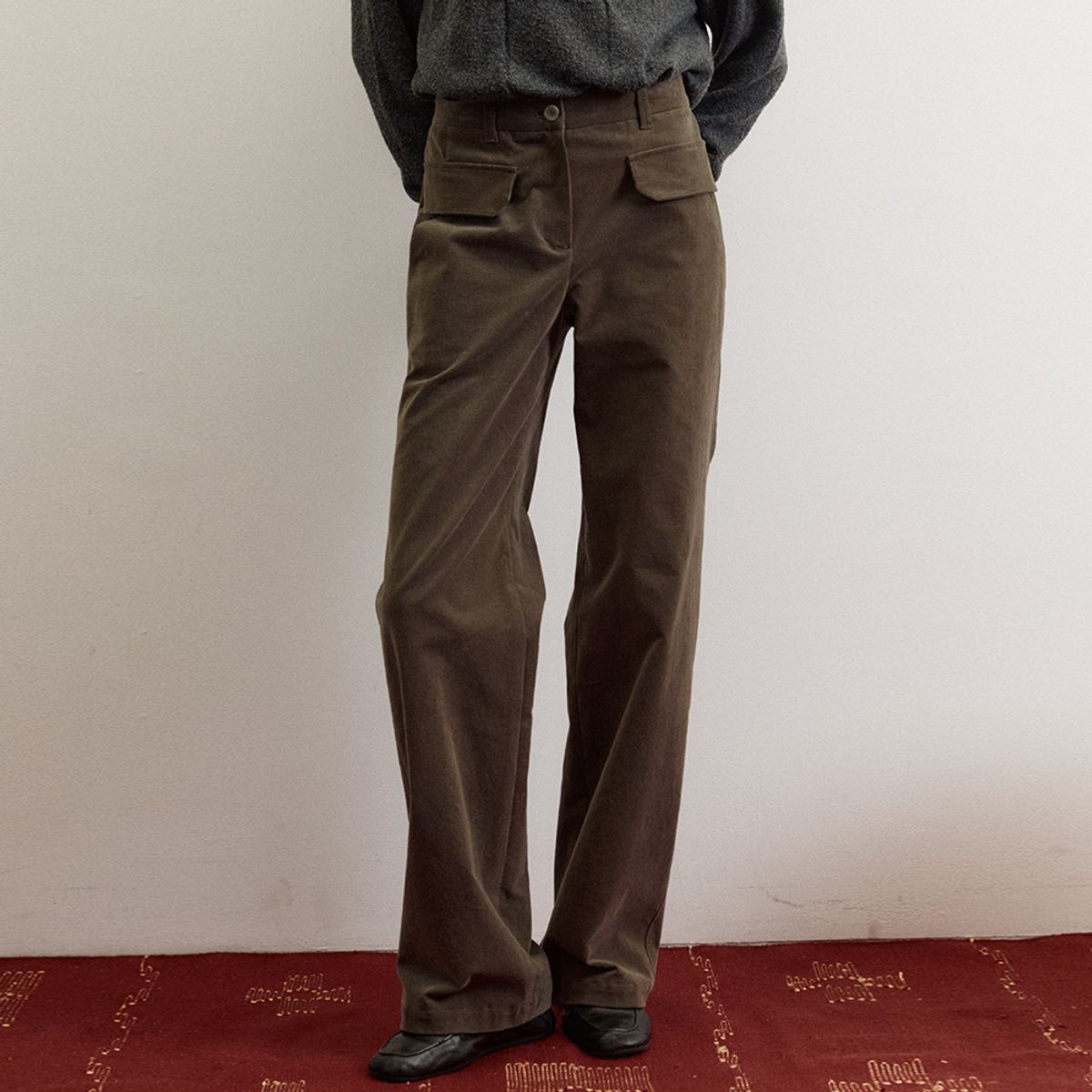 퍼블리카엑스(PUBLICKA X) ROVIN CORDUROY PANTS KHAKI