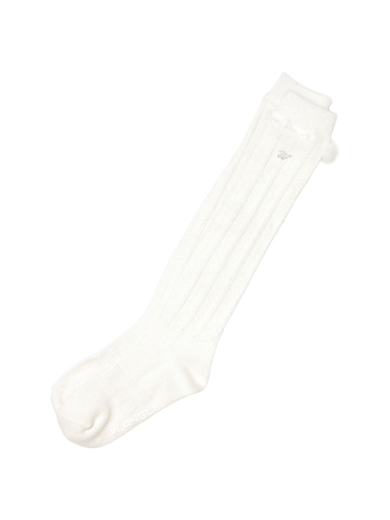 CO 퍼 밍크 포인트 울 니삭스_Off White_WWW26S10W3