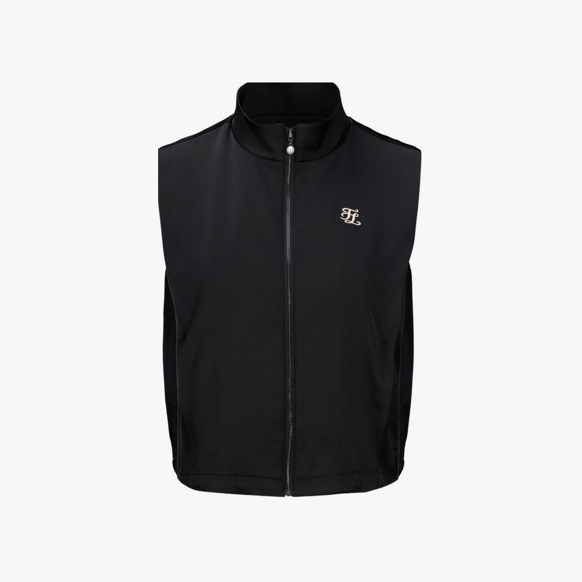 페어라이어 골프(FAIRLIAR GOLF) 핀턱 크롭 베스트 (블랙)