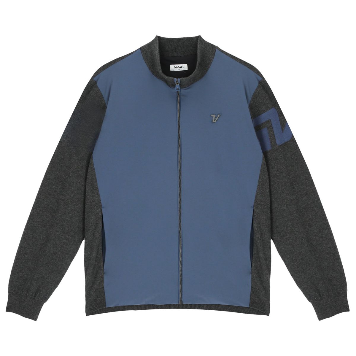 볼빅 골프웨어(VOLVIK GOLFWEAR) 남성 탑밸류 골프 우븐 패치 방풍 가디건 VMMSP991_DG