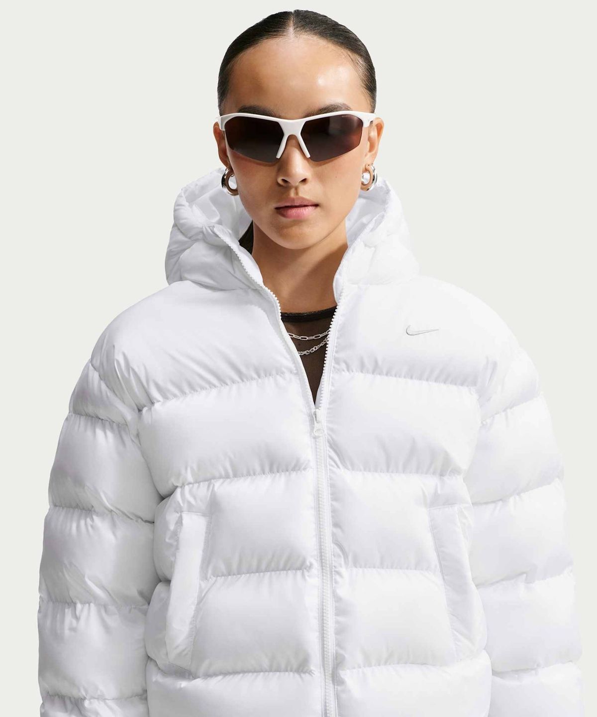 나이키(NIKE) 스포츠웨어 써마 핏 재킷 W - 화이트:퓨어 플래티넘 / IF5932-100