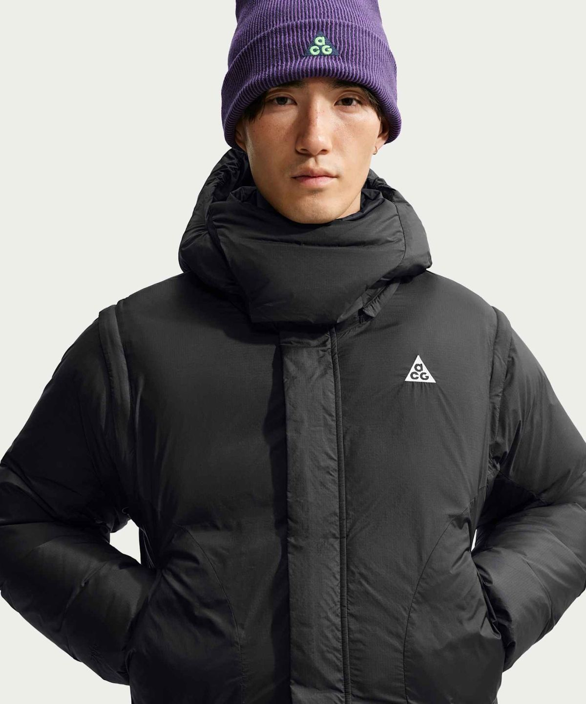 나이키(NIKE) ACG 위스퍼링 피크 써마 핏 ADV 재킷 M - 블랙:서밋 화이트 / IH1507-010