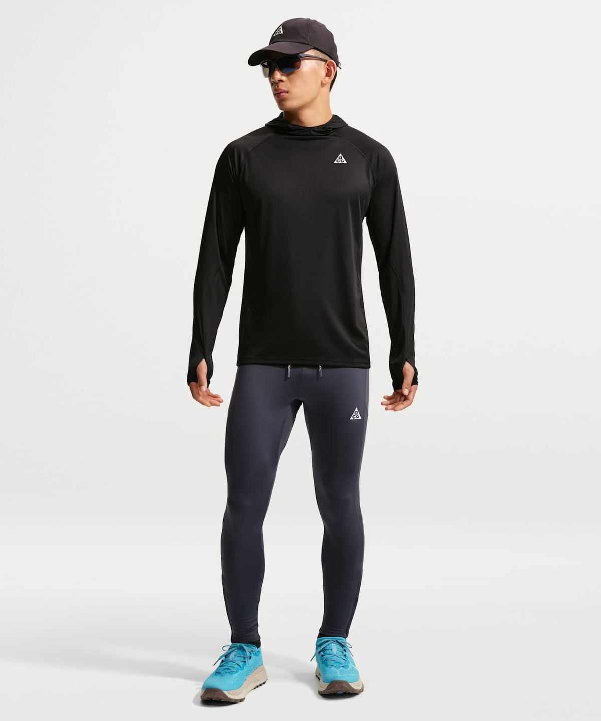 나이키(NIKE) ACG 루나 레이 드라이 핏 ADV 트레일 러닝 타이츠 M - 그리드아이언:서밋 화이트 / IO9674-013