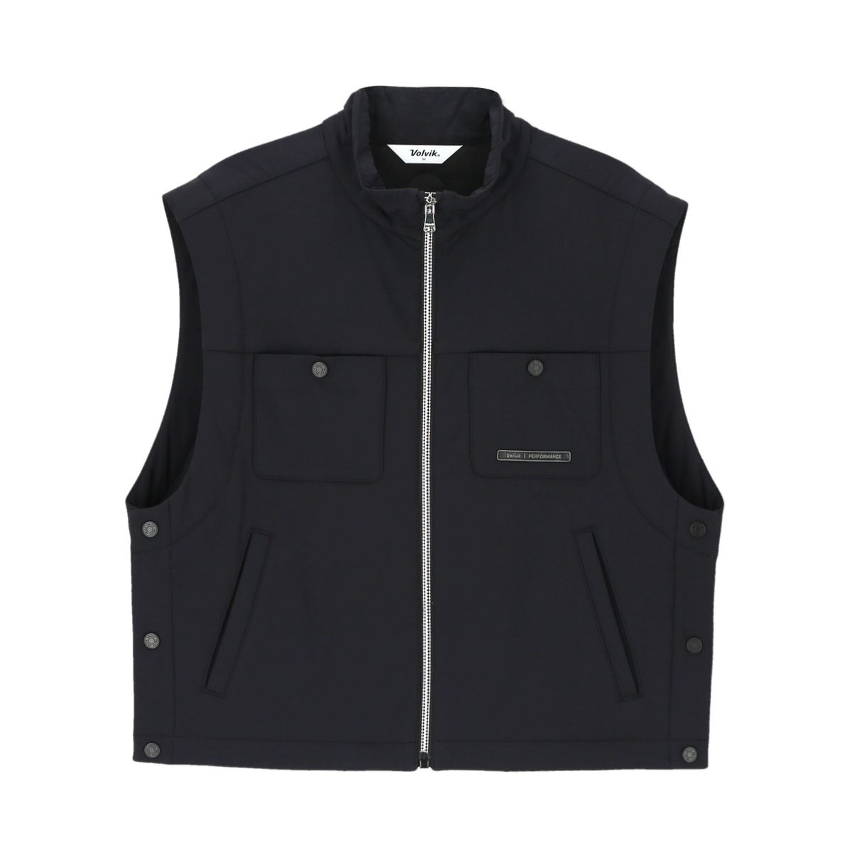 볼빅 골프웨어(VOLVIK GOLFWEAR) 여성 모크넥 패딩 베스트( HP 셋업) VLVTP902_BK