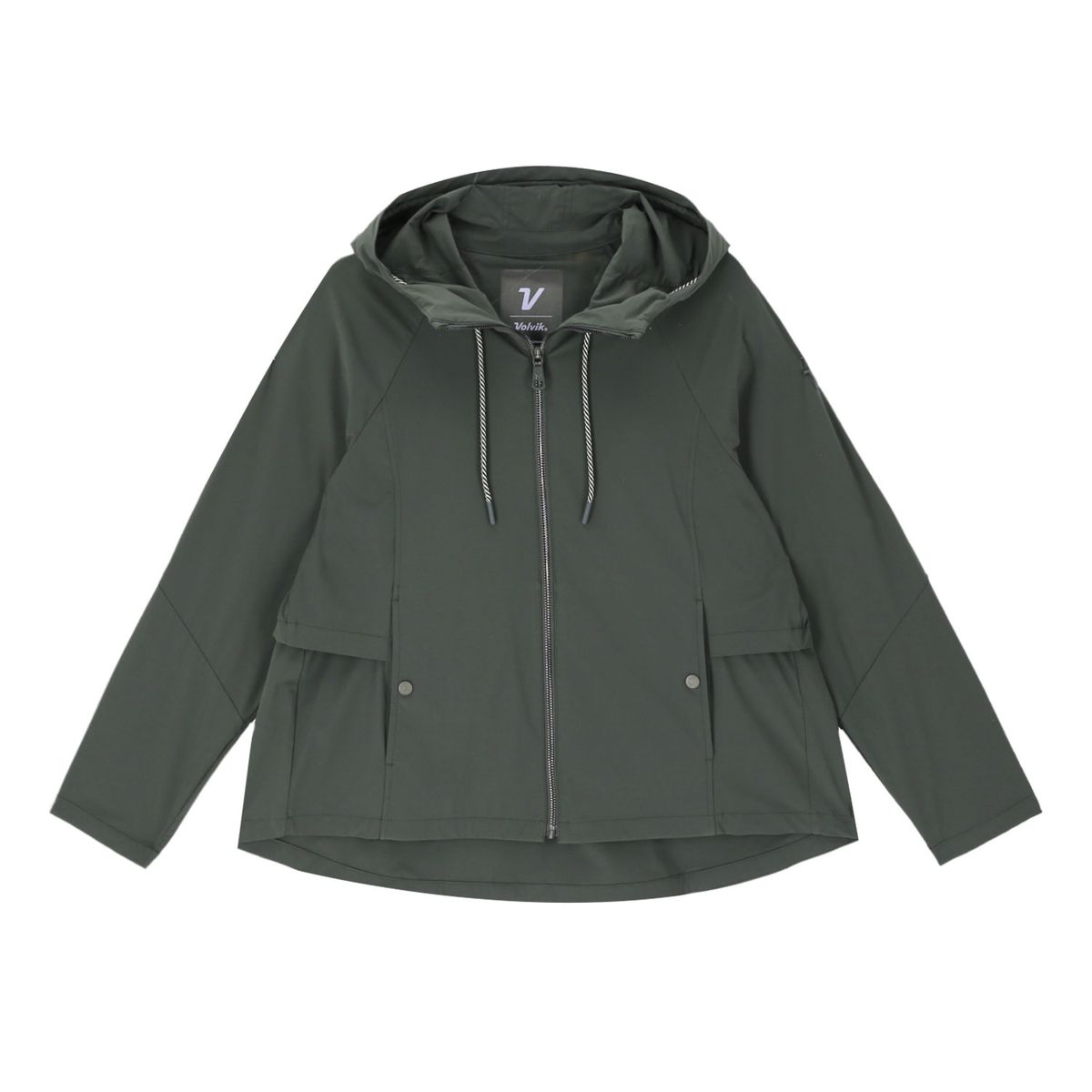 볼빅 골프웨어(VOLVIK GOLFWEAR) 여성 탑밸류 골프 후드 하우스 점퍼 VLWBP991_KH