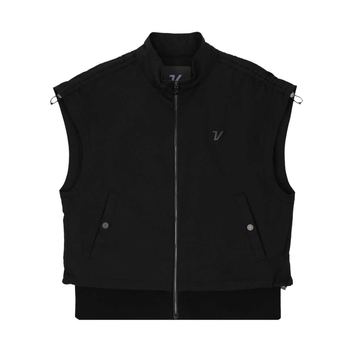 볼빅 골프웨어(VOLVIK GOLFWEAR) 여성 탑밸류 골프 모크넥 안감베스트 VLVTP891_BK