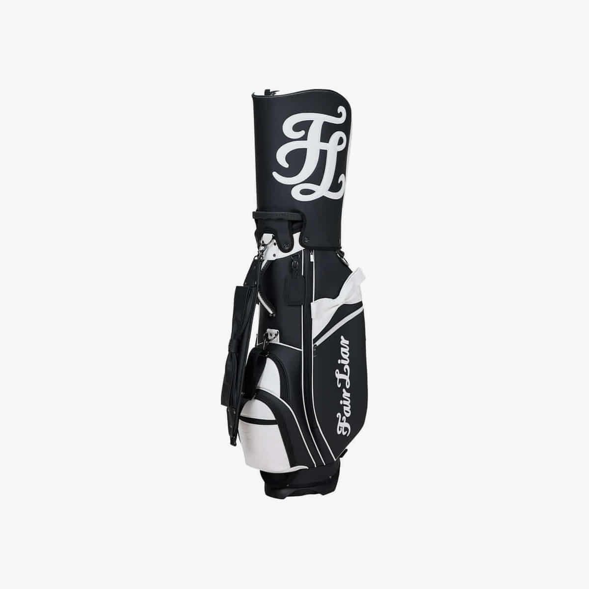 페어라이어 골프(FAIRLIAR GOLF) 리본 배색 스탠드백 (블랙)
