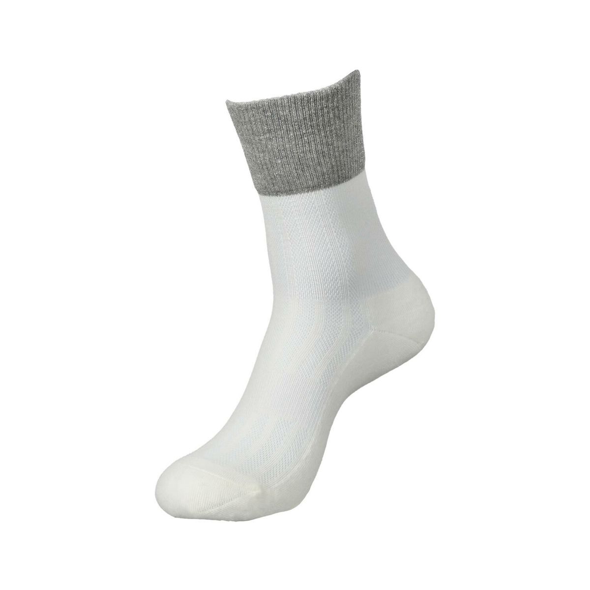 볼빅 골프웨어(VOLVIK GOLFWEAR) 여성 골프 글리터 중목 삭스 VLAOP804_OW