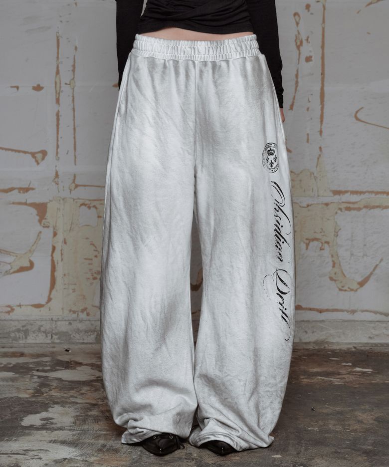 Vintage Painted Joggers - White