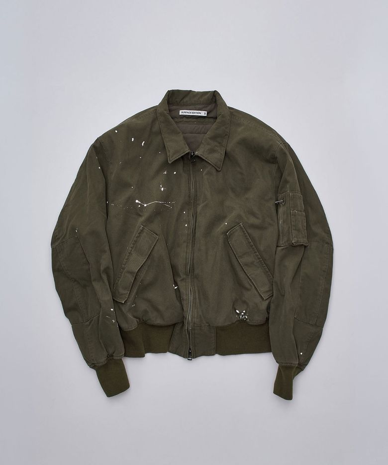 PAINTED TANKER JACKET KHAKI