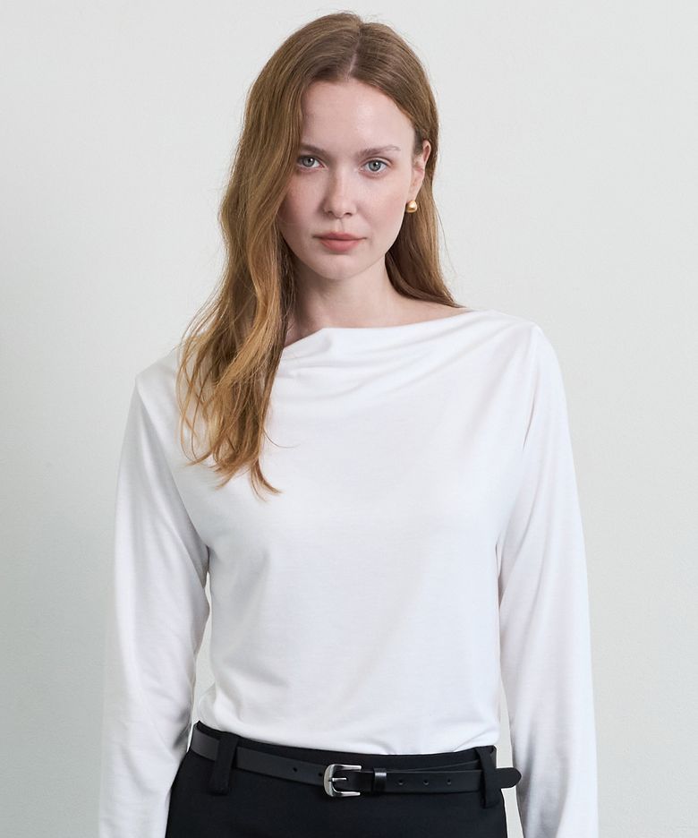 Carolyn Boat Neck_Ivory
