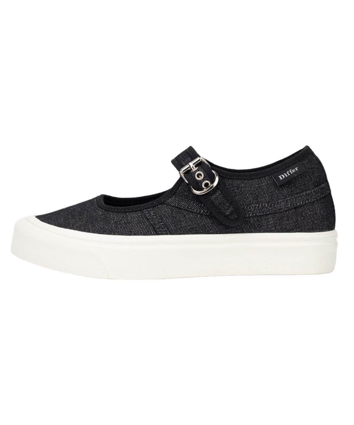 디퍼슈(DIFFERSHOE) 디퍼 메이븐 메리제인 스니커즈 6CM [블랙 데님]