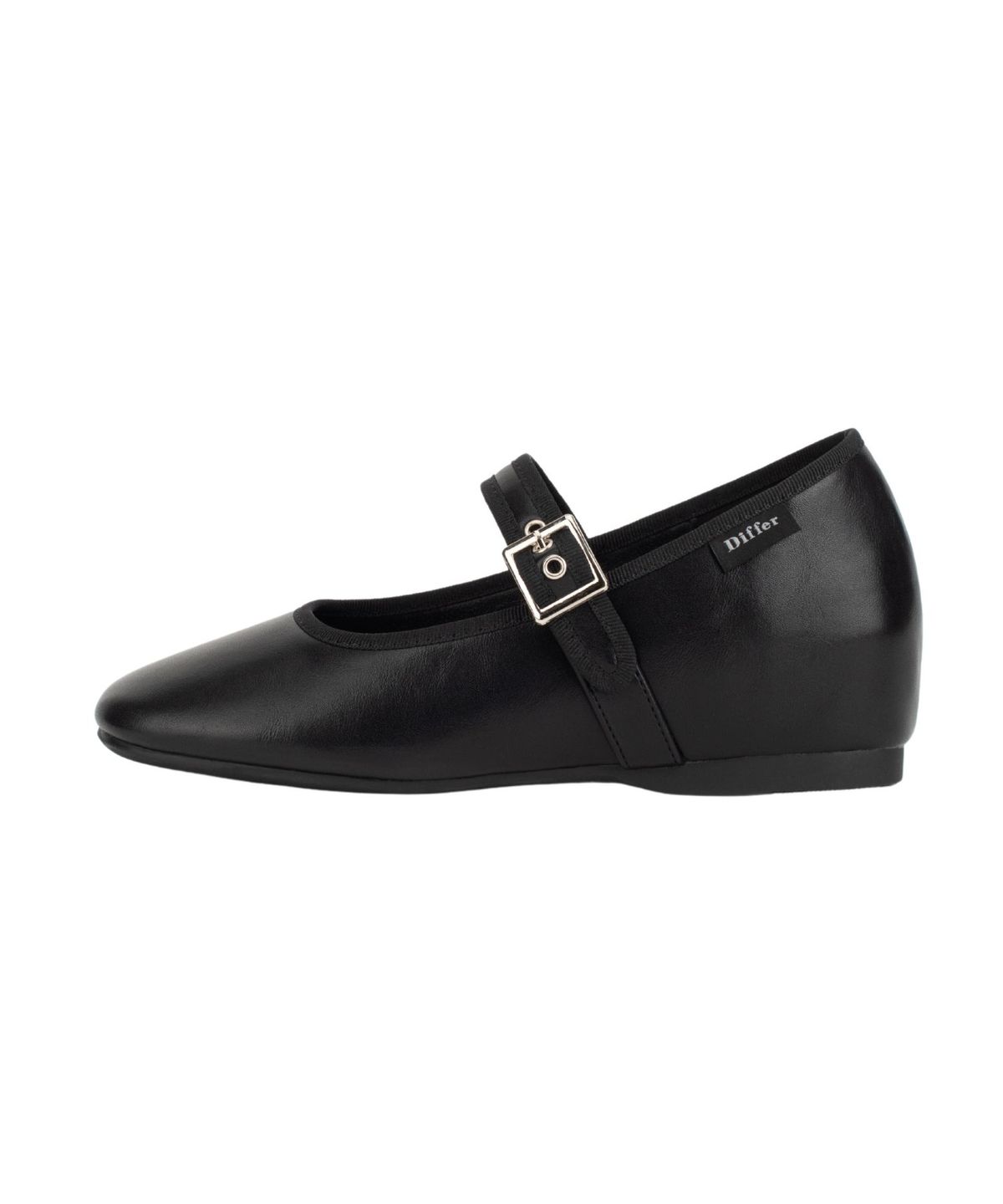 디퍼슈(DIFFERSHOE) 벨린 스퀘어 메리제인 5CM [레더 블랙]