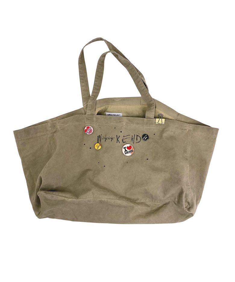 DIRTY WASHED SIGNATURE BAG (BEIGE)