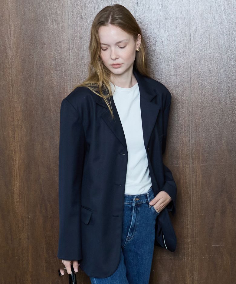 Classic Wool Jacket_Navy