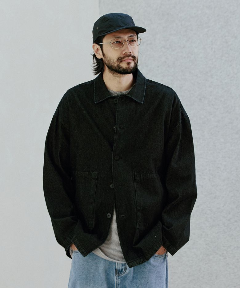 오텀 데일리 데님 자켓 흑청