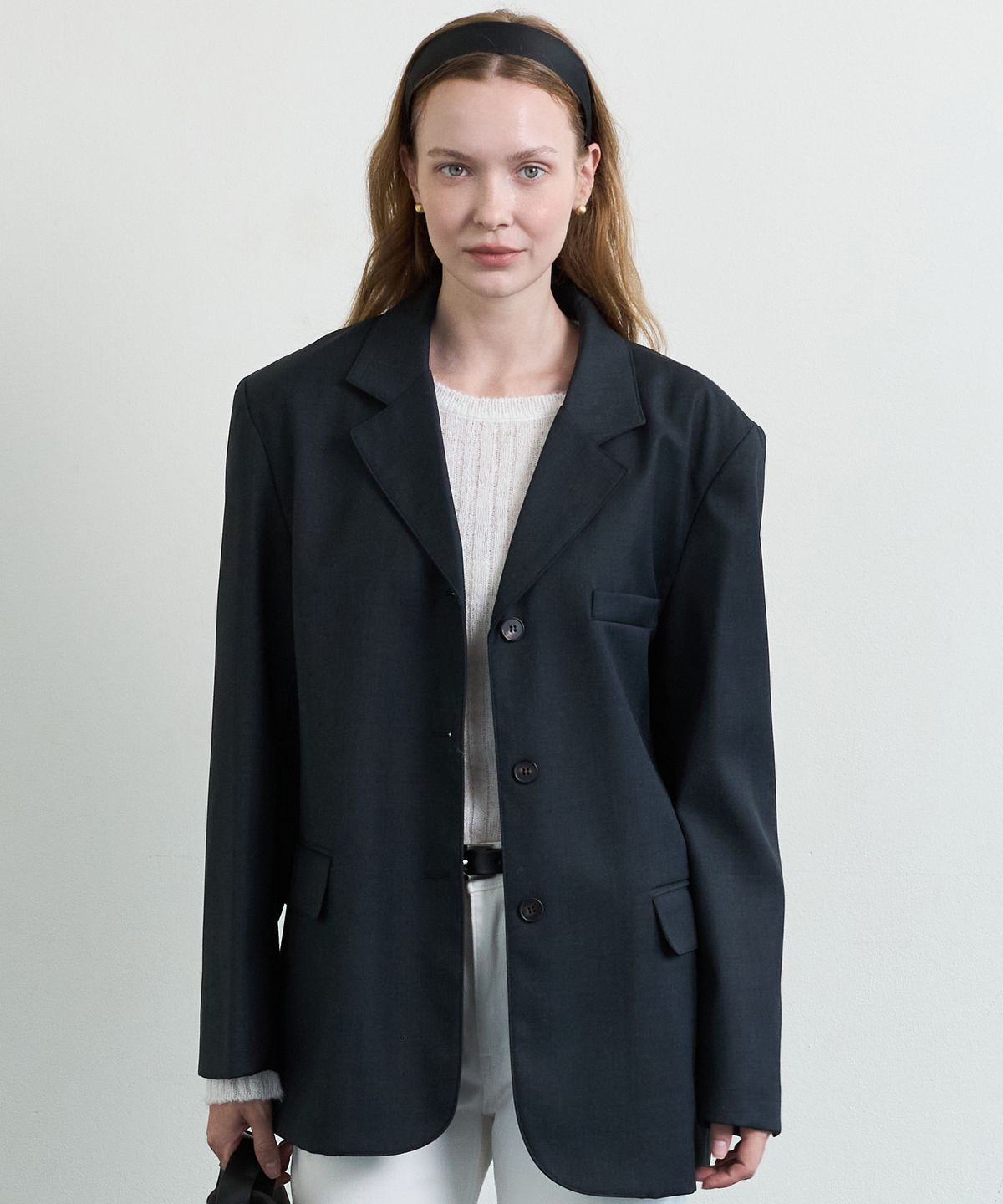 누토프(NUTOFFE) Classic Wool Jacket_Dark Gray