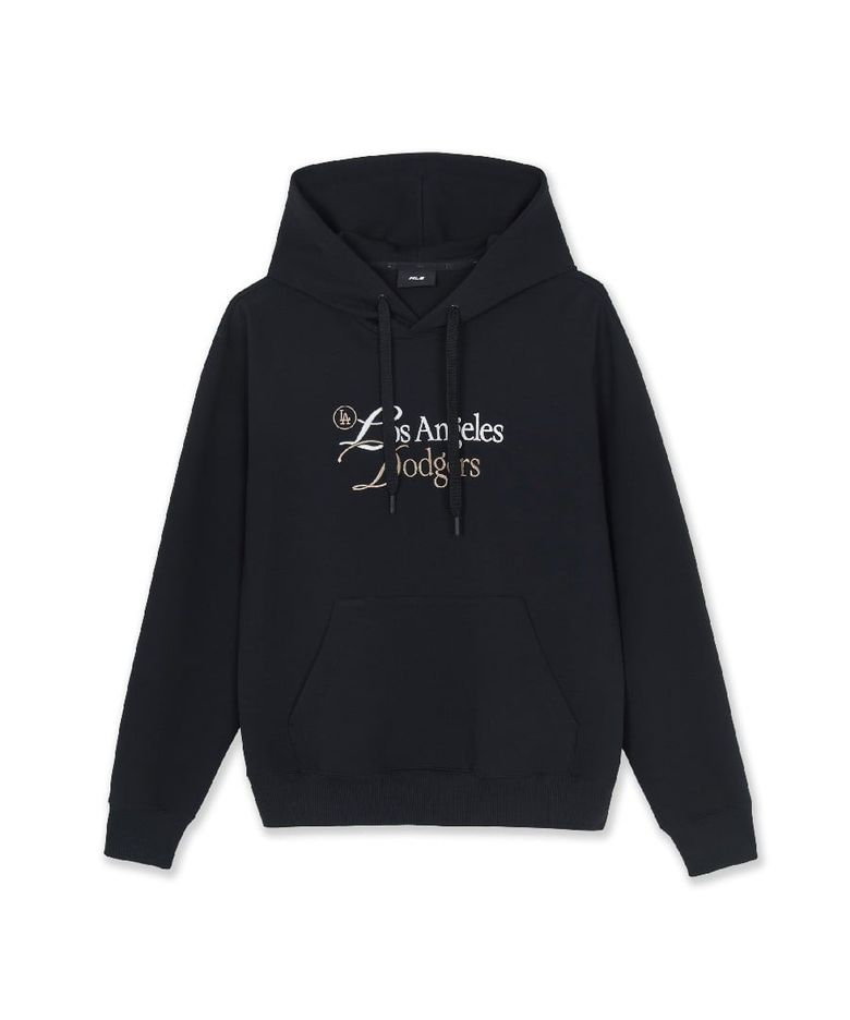 베이직 셰리프 빅 레터링 로고 후드티 LA (Black)
