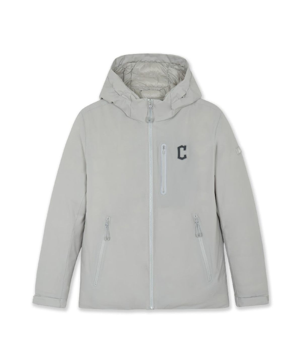 엠엘비(MLB) 고프코어 후드 경량 패딩 CLE (Ptn.Grey)