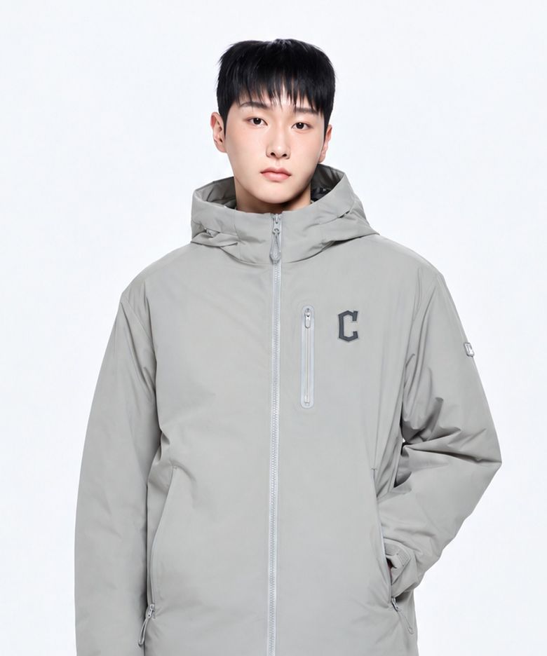 고프코어 후드 경량 패딩 CLE (Ptn.Grey)