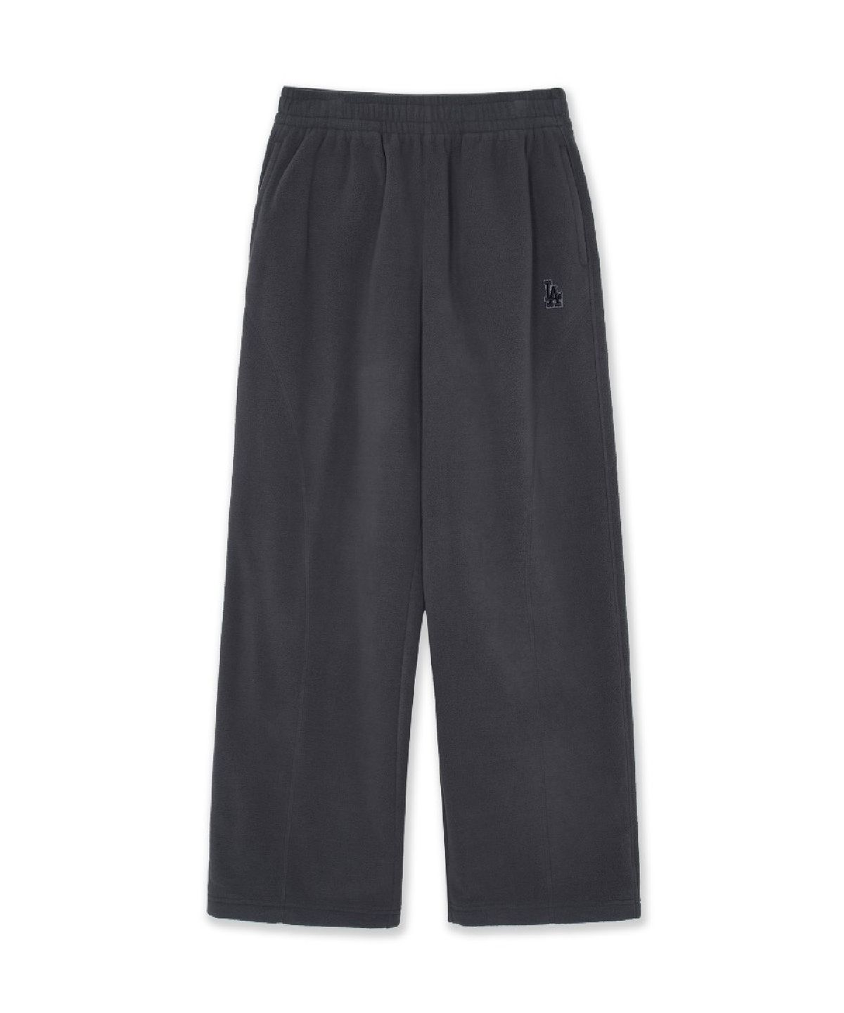 엠엘비(MLB) 베이직 스몰로고 플리스 스티치 와이드 팬츠 LA (D.Charcoal Grey)