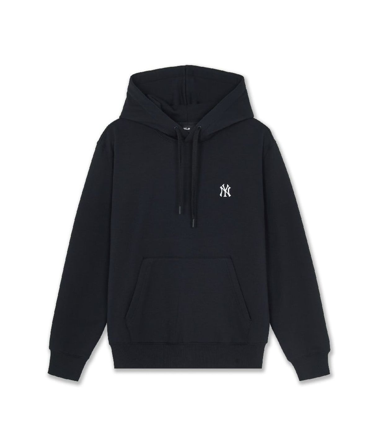 엠엘비(MLB) 베이직 스몰로고 기모 후드티 NY (Black)