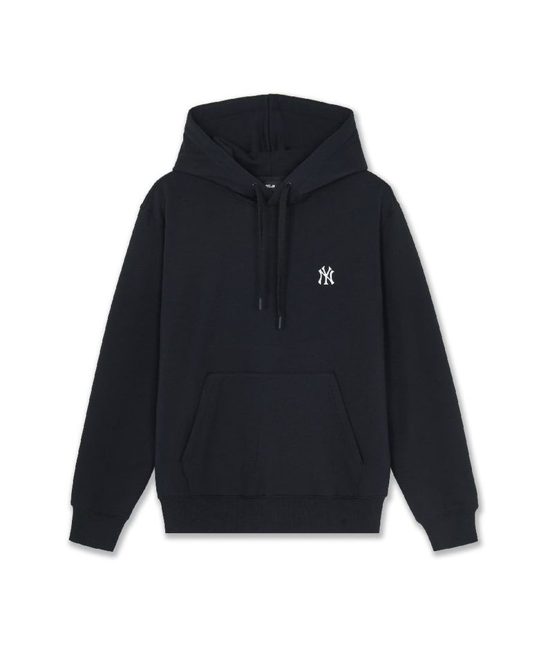 베이직 스몰로고 기모 후드티 NY (Black)