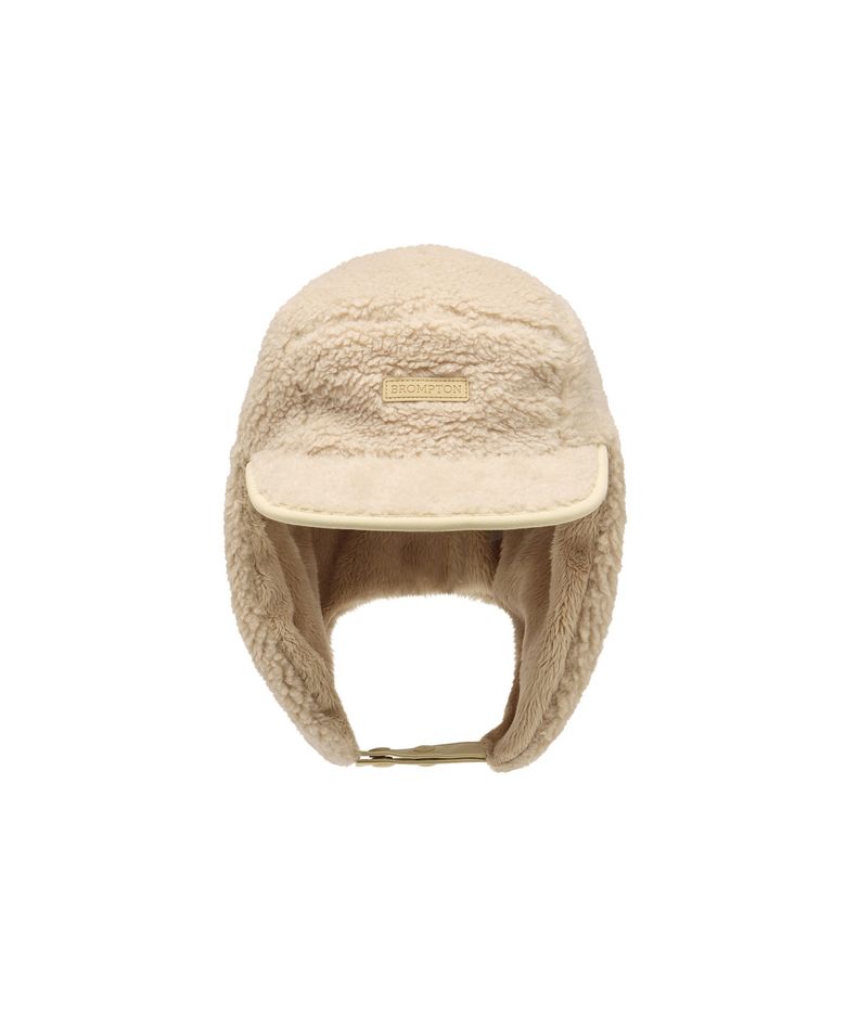 FLEECE EAR FLAP CAP - BEIGE (P265AHA126)