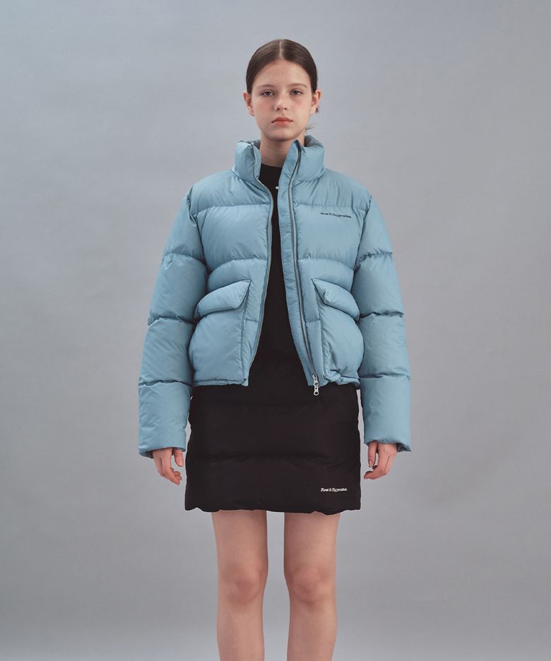 PUFFER POCKET DOWN JACKET - BLUE