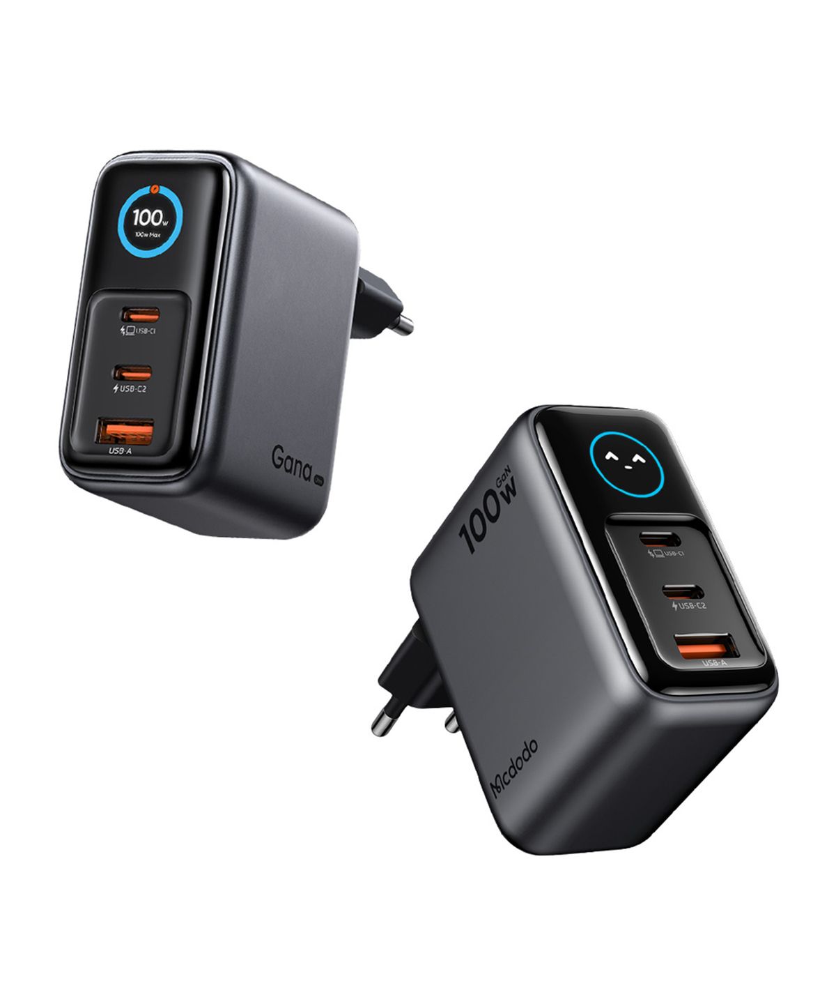 맥도도(MCDODO) GaN 100W 스마트 디스플레이 초고속 3포트 멀티충전기 CH065