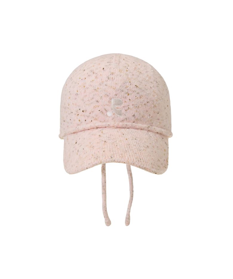 KNIT TIE CAP - PINK