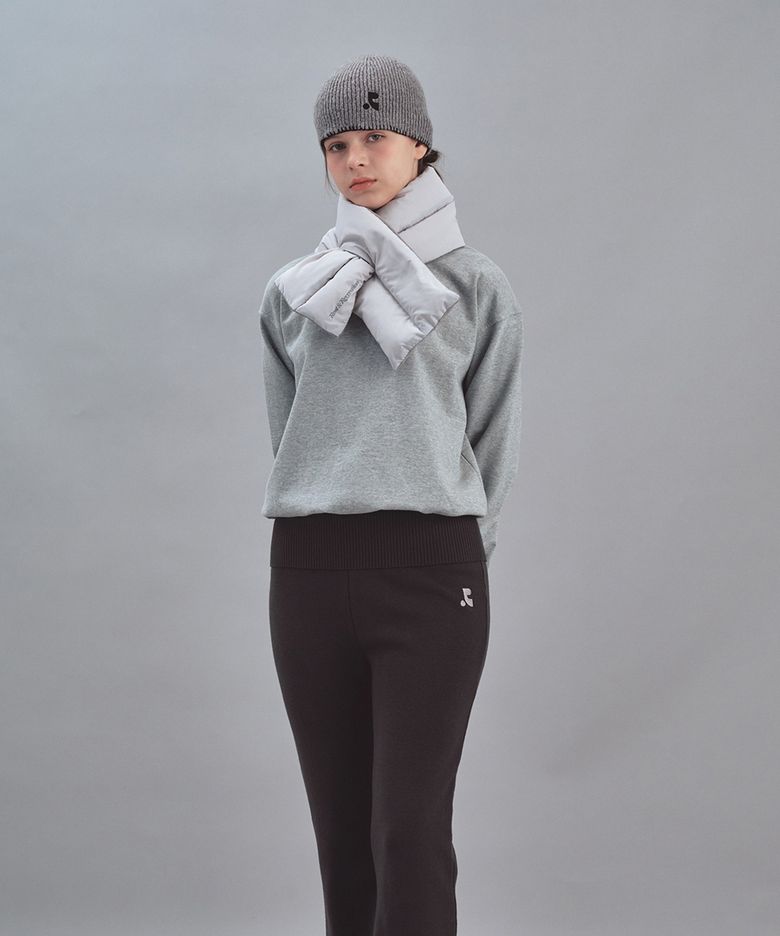 REVERSIBLE DOWN MUFFLER - LIGHT GREY