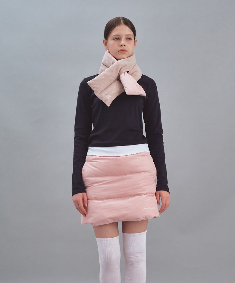 REVERSIBLE DOWN MUFFLER - PINK