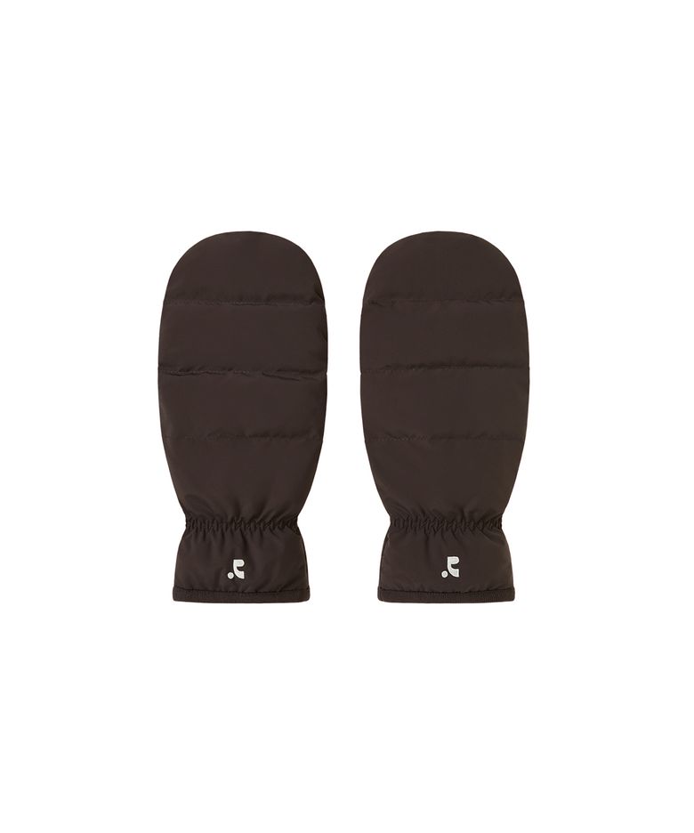 DOWN MITTEN GLOVES - BROWN