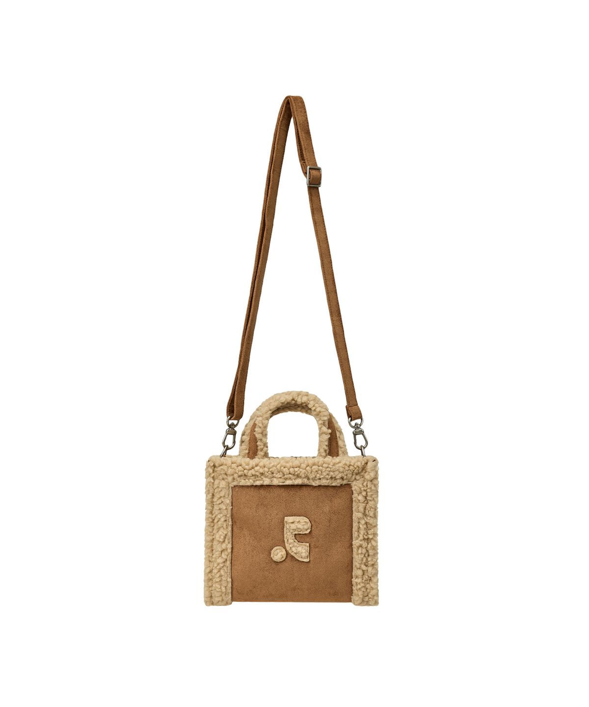 레스트앤레크레이션(REST&RECREATION) SUEDE LOGO MINI BAG - CAMEL