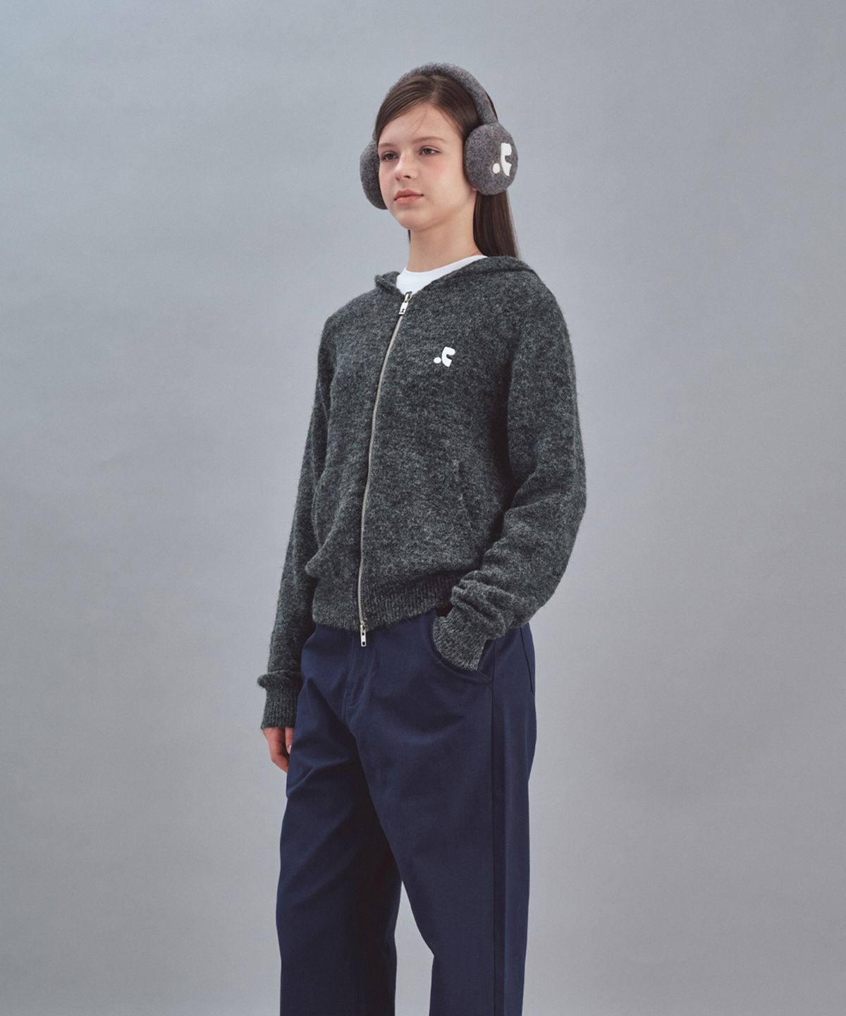 레스트앤레크레이션(REST&RECREATION) LOGO EAR WARMER - GREY