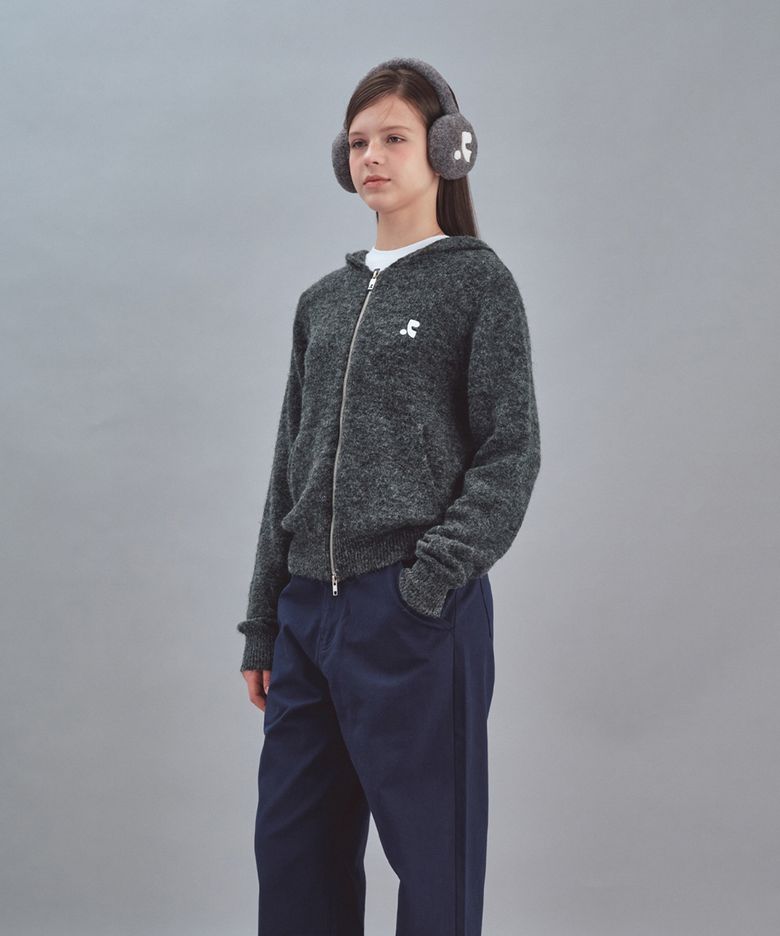 LOGO EAR WARMER - GREY