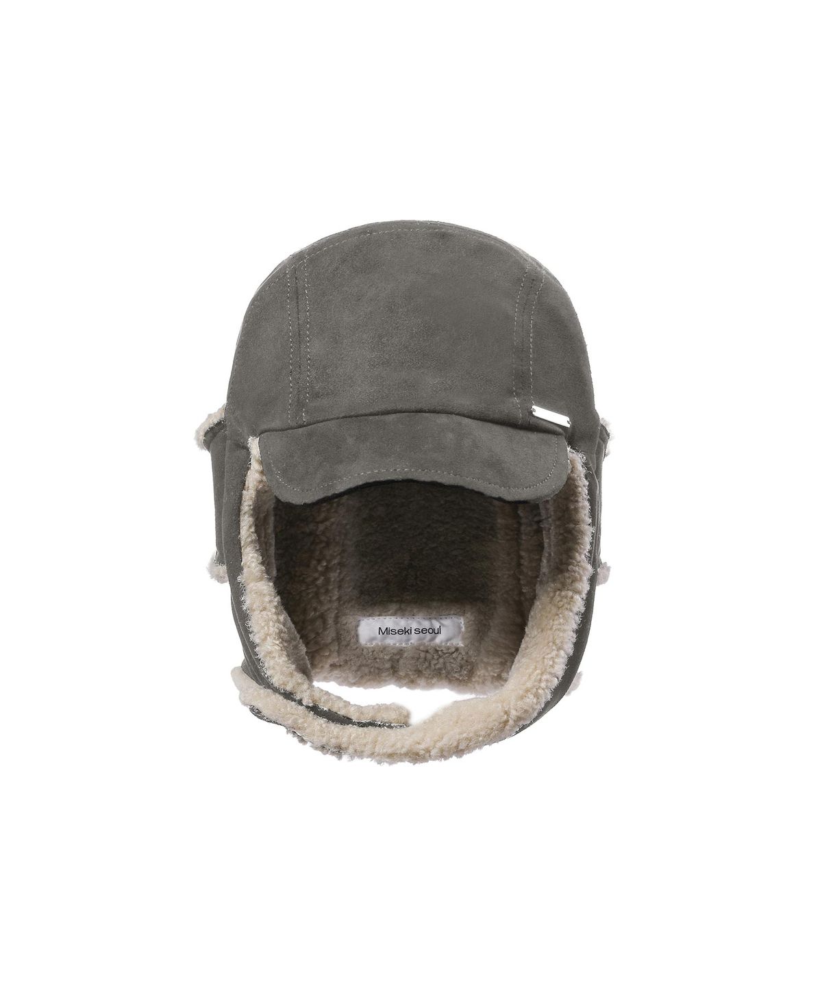 미세키서울(MISEKI SEOUL) Button trapper hat CHARCOAL
