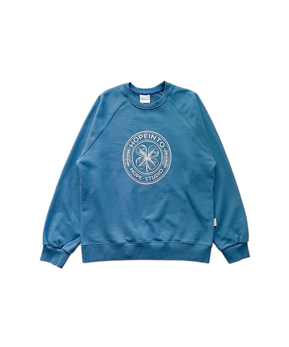 호프인투(HOPEINTO) VINTAGE LOGO CREWNECK Blue