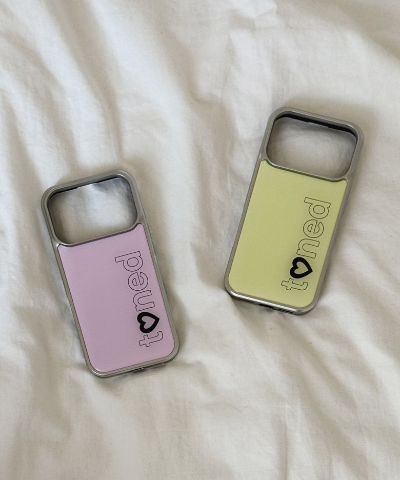 Toned heart iphone case (strawberry)