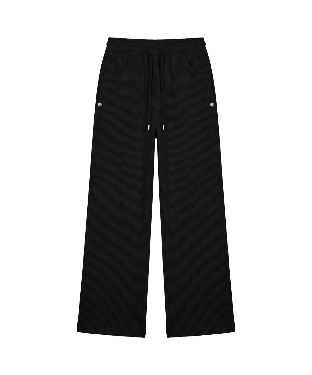 파시온(PASION) 엠블럼 글리터 로우라이즈 이지 팬츠_블랙 Emblem Glitter Ezzy Pants_Black