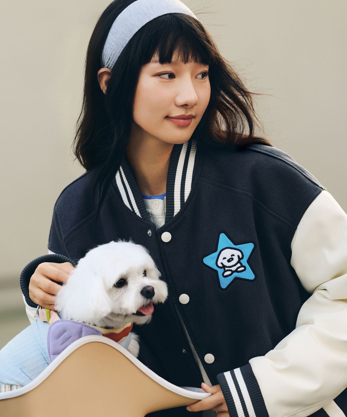 컨버스(CONVERSE) 컨버스 & 마츠이 바시티 패디드 재킷 다크 매터 UCK566-GDA