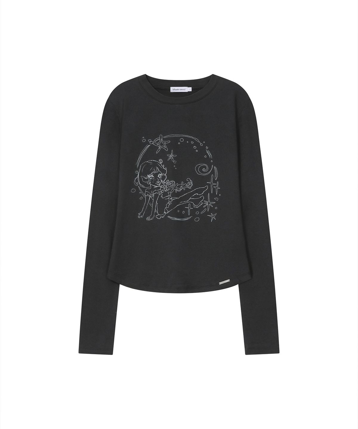 미세키서울(MISEKI SEOUL) Winter sea graphic long sleeve BLACK