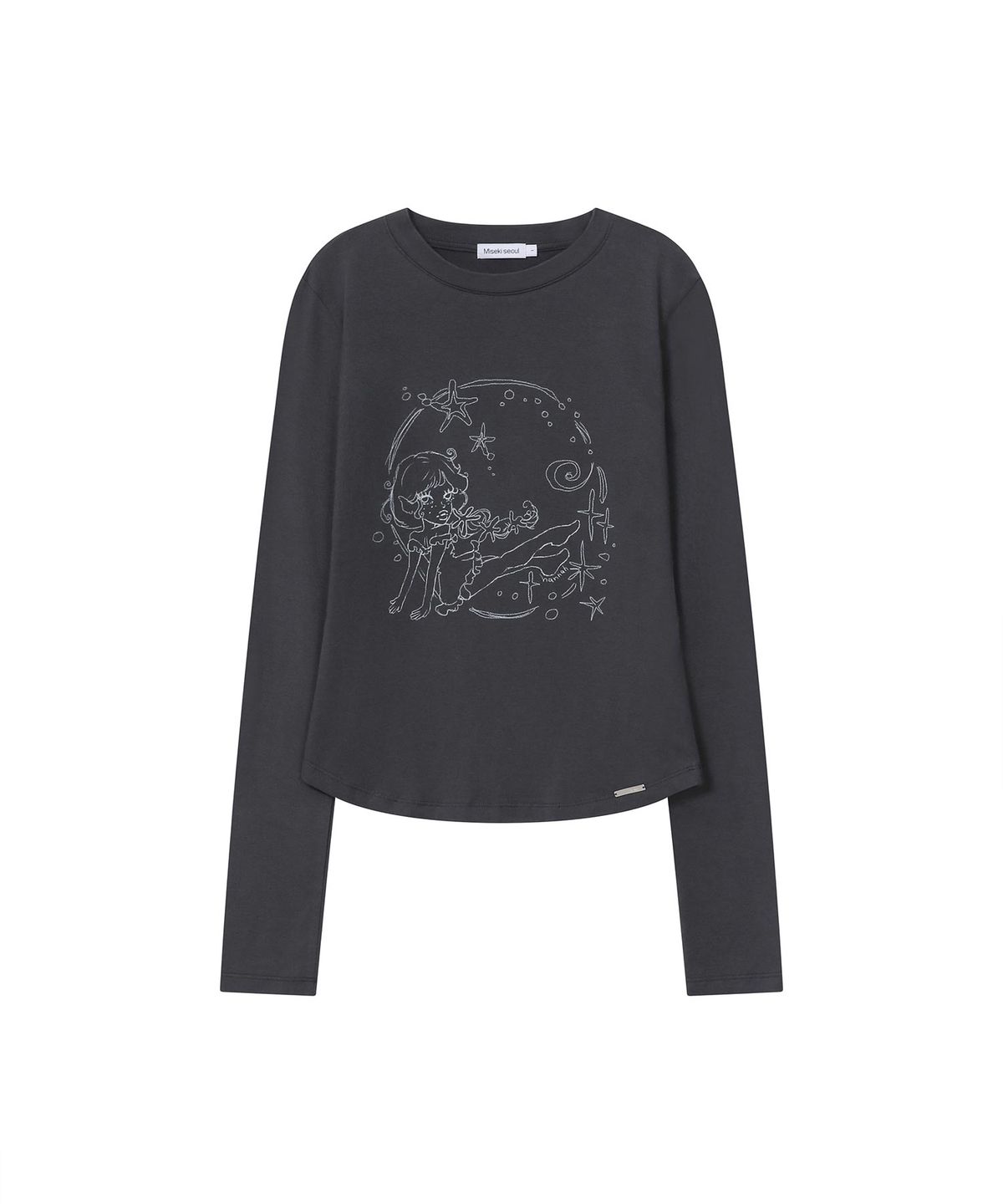 미세키서울(MISEKI SEOUL) Winter sea graphic long sleeve CHARCOAL