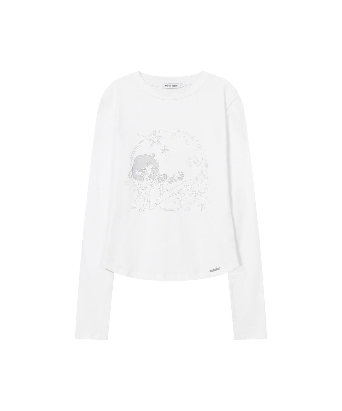 미세키서울(MISEKI SEOUL) Winter sea graphic long sleeve WHITE