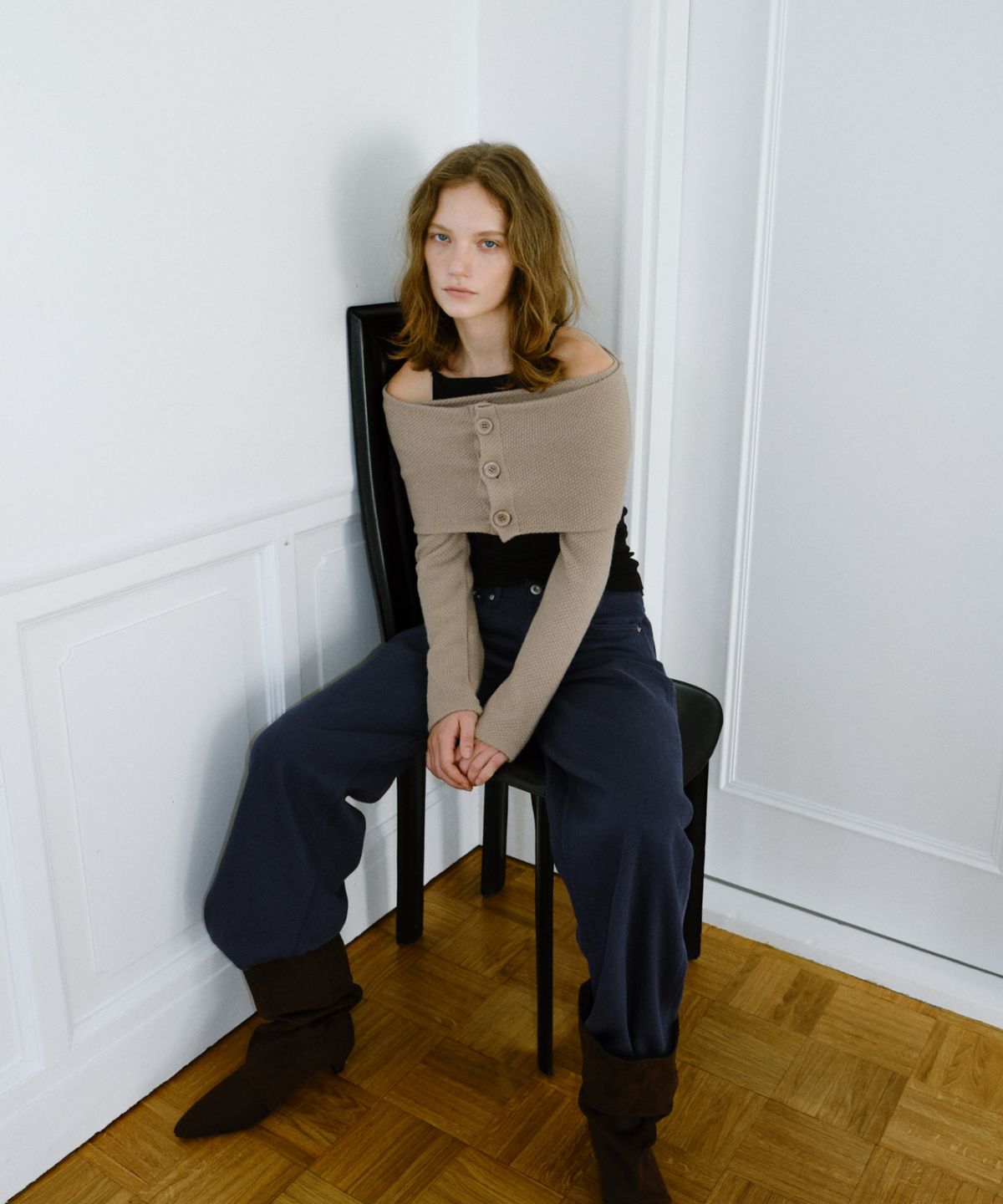 앤테(AENTE) Bolero Cardigan _Mocha