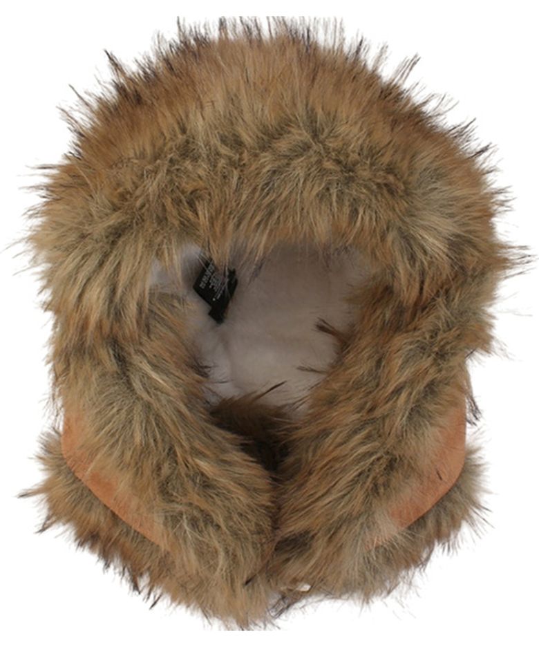 Suade Fur Beige Aviator Hat 귀달이모자